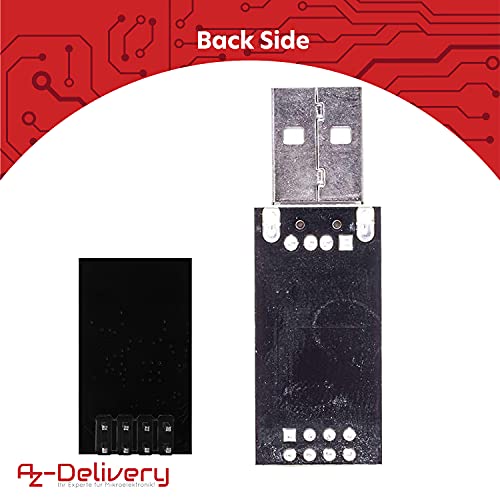 AZDelivery ESP8266 ESP-01S Modulo WiFi con USB Adaptador Compatible con Arduino con E-Book Incluido!