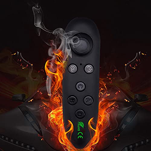 B Blesiya Gamepad - Mando inalámbrico para videojuego, para smartphone, PC, 3D, gafas de realidad virtual, juego de películas, selfie, ratón y ordenador portátil, color blanco