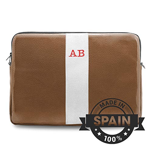 b-Kover Funda Personalizada para portátil de 13 Pulgadas, Impermeable y con Cremallera, Ideal para IR al Trabajo, la Escuela o de Viaje, Fabricado en España