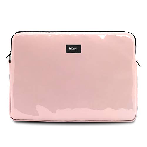 b-Kover Funda Protectora para Portátil 13 Pulgadas Charol, Impermeable, Anti-Golpes, Hecha A Mano, Apple MacBook Pro 13/Acer/HP/ASUS/DELL/Huawei/Lenovo/(Rosa)