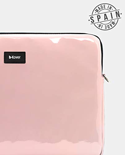 b-Kover Funda Protectora para Portátil 13 Pulgadas Charol, Impermeable, Anti-Golpes, Hecha A Mano, Apple MacBook Pro 13/Acer/HP/ASUS/DELL/Huawei/Lenovo/(Rosa)