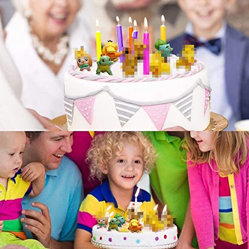 Babioms Mini figuras de 8 piezas Juego de accesorios para fiestas de cumpleaños Cupcake Figuras decorativas para tartas Ideal para fiestas de cumpleaños Ideal para niños y niñas