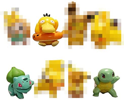 Babioms Mini figuras de 8 piezas Juego de accesorios para fiestas de cumpleaños Cupcake Figuras decorativas para tartas Ideal para fiestas de cumpleaños Ideal para niños y niñas