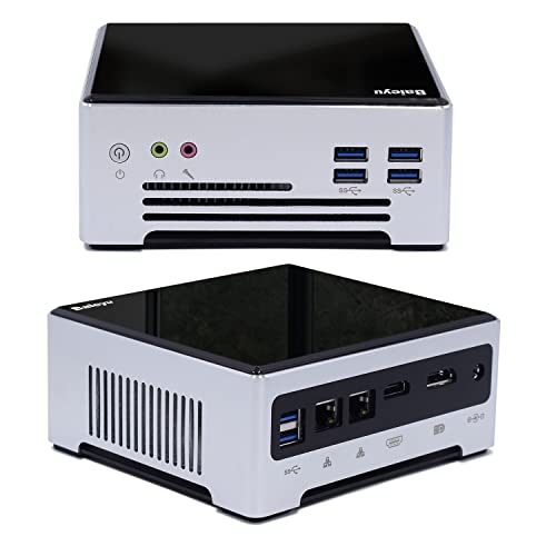 Baieyu Mini PC i7, 32GB DDR4 256GB NVME SSD, Intel HD Graphics 630, Mini Ordenador Windows 10 Pro, Dual Band WiFi/Bluetooth 4.2/HDMI/DP/Gigabit Ethernet/4K HD