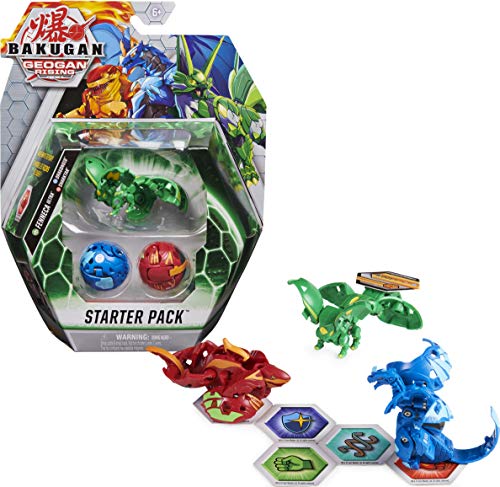 Bakugan 6061005 Paquete de 3 Unidades, Fenneca Ultra, Geogan Rising Figuras de acción coleccionables