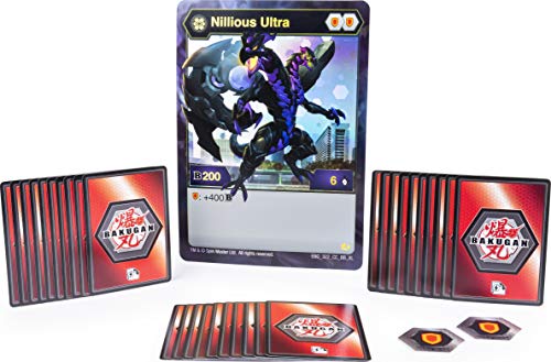 Bakugan Colección de Tarjetas de Lujo Battle Brawlers con Tarjeta Jumbo Foil Nillious Ultra Card, para Edades de 6 años en adelante