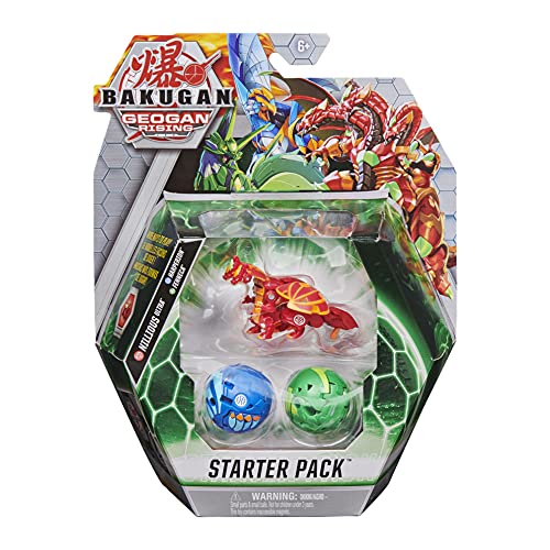 BAKUGAN Collectible Action Starter Pack 3-Pack, Nillious Ultra, Geogan Rising Figuras de acción coleccionables (Spin Master 6062069)