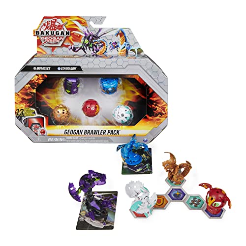 Bakugan Geogan Brawler - Juego de 5 Figuras de acción de Bakugan para coleccionar