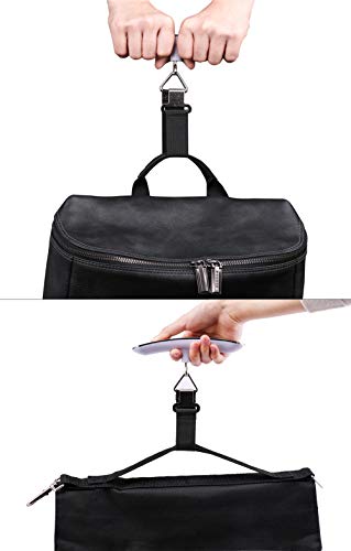 Balanza de Mano Digital precisa para Equipaje de Viaje Escala de Equipaje Maleta Colgante de Peso con Correa 110 lb/50 kg LCD Luz de Fondo Función de Tara Apagado automático (A20 Correa)