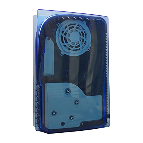 balikha Cubierta de Placa Antiarañazos para PS5 Versión de Disco - Azul Transparente