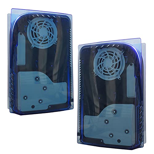 balikha Cubierta de Placa Antiarañazos para PS5 Versión de Disco - Azul Transparente
