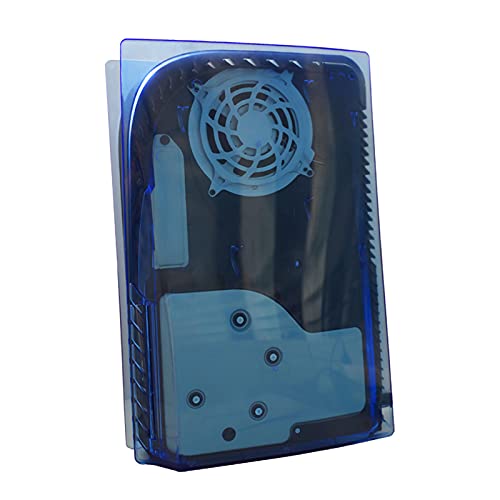 balikha Cubierta de Placa Antiarañazos para PS5 Versión de Disco - Azul Transparente
