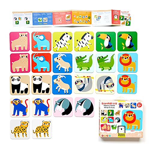 Banana Panda asignación, Juego, Color suuuper Size Memory Game Wild Animals-Actividad educativa para niños a Partir de 2 años y Mayores (Bright Junior Media z o.o. SP. k. 49121)