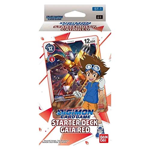 Bandai - Juego de Cartas Digimon: Starter Deck- Gaia Red - Juego de Cartas