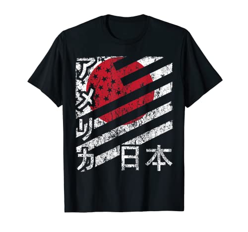 Bandera de Estados Unidos, Japón, Estados Unidos, regalo de grupo a juego Camiseta