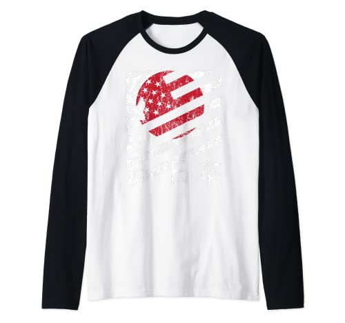 Bandera de Estados Unidos, Japón, Estados Unidos, regalo de grupo a juego Camiseta Manga Raglan