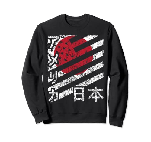 Bandera de Estados Unidos, Japón, Estados Unidos, regalo de grupo a juego Sudadera
