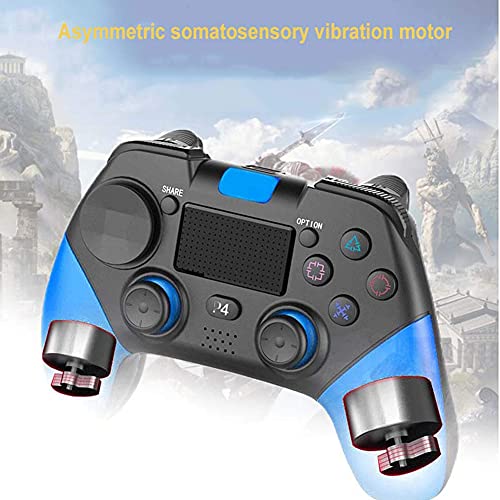 BAOZUPO Controlador PS4 Controlador de juegos Bluetooth Gamepad inalámbrico para consolas PS4, PC, Android, STEAM, Controlador con panel táctil Función de audio de vibración dual, Uso compartido insta