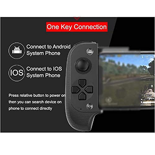 BAOZUPO Gamepad Juego de plástico Joystick Controller Pubg Phone Wireless Bluetooth Game Pad para juegos multimedia PC Switch Pro Host Android iOS Game Handle Teléfono móvil Caja de regalo para el hog