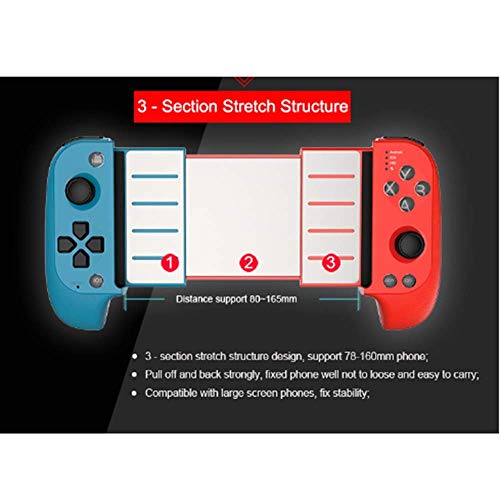 BAOZUPO Gamepad Juego de plástico Joystick Controller Pubg Phone Wireless Bluetooth Game Pad para juegos multimedia PC Switch Pro Host Android iOS Game Handle Teléfono móvil Caja de regalo para el hog