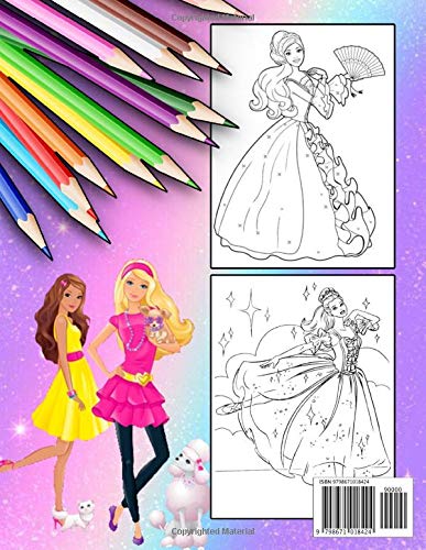 Barbie Coloring Book: 50+ Coloring Pages. Exclusive Artistic Illustrations for Girls of All Ages