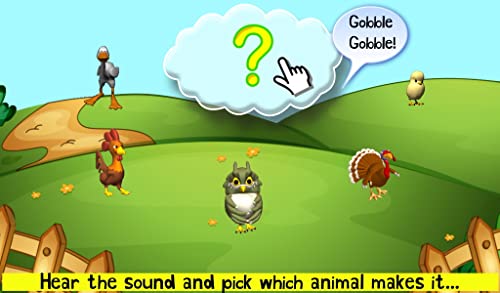 Barnyard Games! Farm Animal Sounds & Games For Toddlers Ages 1 2 3 Free