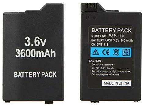 Bateria para Sony PSP Series 2000/3000, Batería Interna PSP 2001, 2002, 2003, 2004, 200X / PSP 3001, 3002, 3003, 3004, 300X / PSP Slim, Modelo: PSP-S360 3600mAh 3.6V CN: COOU-018