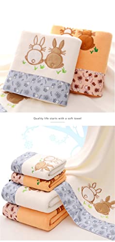 Bath Towel Set Microfiber Lace Super Soft and Super Absorbent Quick Drying 100% Cotton 2 Towels and 2 Bath Towels Large Bathroom Towel Set G (G)