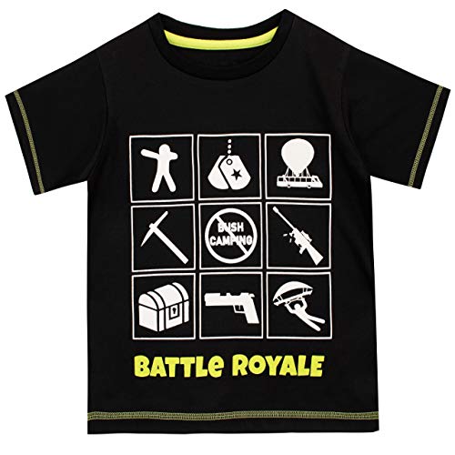 Battle Royale Pijama de juego para niños 8-9 años Negro