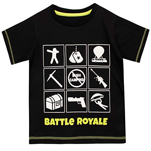 Battle Royale Pijama de juego para niños 8-9 años Negro