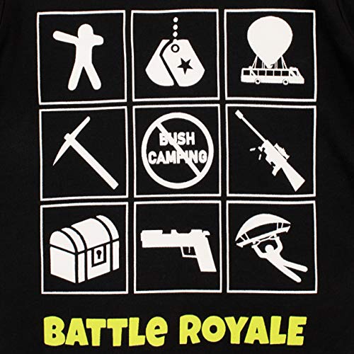 Battle Royale Pijama de juego para niños 8-9 años Negro