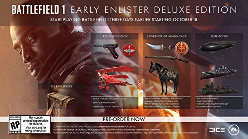 Battlefield 1 Early Enlister Deluxe Edition - PlayStation 4(Versión EE.UU., importado)