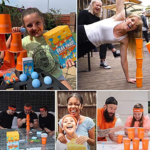 Beat That! - The Bonkers Battle of Wacky Challenges [Family Party Game for Kids & Adults] by Gutter Games