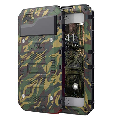Beeasy Funda para iPhone 6 / 6S Antigolpes,Impermeable 360°Protección con Protector Pantalla,Rígida Robusta Antigravedad Carcasa Aifon 6S Impacto Militar Duradera Blindada Fuerte Seguridad,Camuflaje
