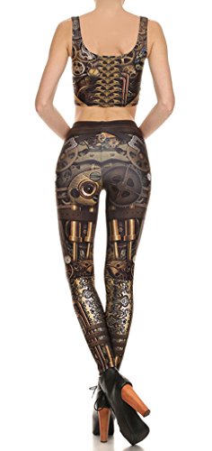 Belsen Chaleco de los pantalones del lápiz de la armadura del engranaje, Leggings, XL
