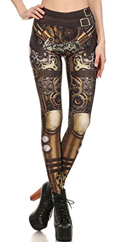 Belsen Chaleco de los pantalones del lápiz de la armadura del engranaje, Leggings, XL