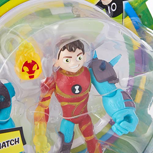Ben 10 BEN46520 Figura de acción-Heatblast Omni Glitch