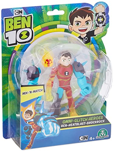 Ben 10 BEN46520 Figura de acción-Heatblast Omni Glitch