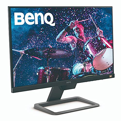 BenQ EW2480 - Monitor de 23.8" FullHD (1920x1080, 5ms, 75Hz, 3x HDMI, IPS, HDRi, FreeSync, Altavoces, Eye-care, Sensor Brillo Inteligente, Flicker-free, antireflejos, sin marco, VESA) - Gris