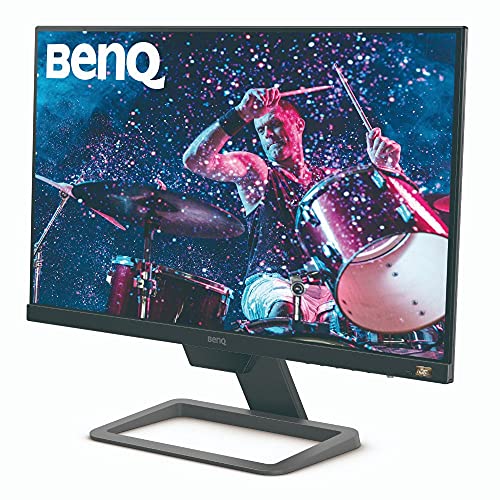 BenQ EW2480 - Monitor de 23.8" FullHD (1920x1080, 5ms, 75Hz, 3x HDMI, IPS, HDRi, FreeSync, Altavoces, Eye-care, Sensor Brillo Inteligente, Flicker-free, antireflejos, sin marco, VESA) - Gris