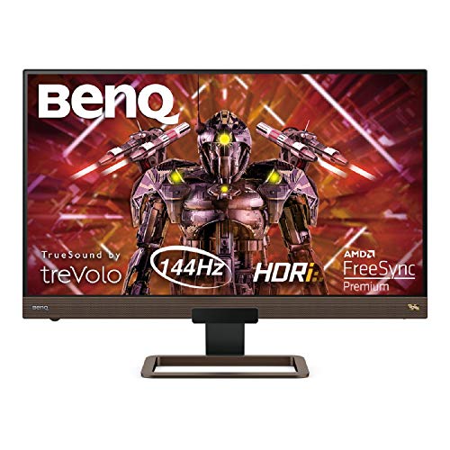 BenQ EX2780Q - Monitor Gaming de 27" 2K QHD (2560x1440, 144Hz, 2x HDMI, IPS, HDRi, DCI-P3, DP, USB-C, FreeSync, compatible con PS5/Xbox x) - Bronce