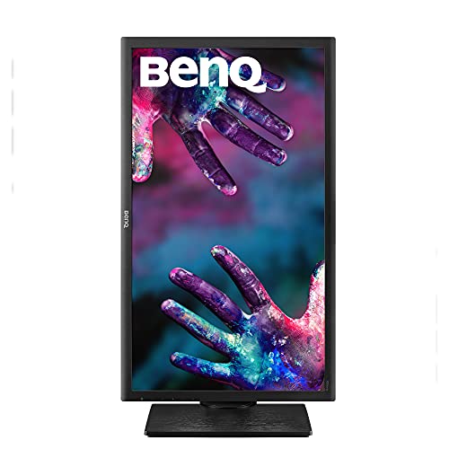 BenQ PD2700Q - Monitor Profesional para Diseñadores de 27" 2K QHD, 2560x1440, IPS, 100% Rec.709/sRGB, 10 bits, CAD/CAM, HDMI, DP, USB, Altura ajustable, Eye-care, Flicker-free, Antireflejo, Negro