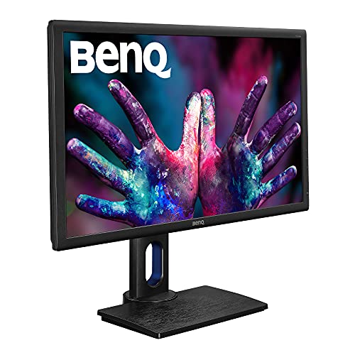BenQ PD2700Q - Monitor Profesional para Diseñadores de 27" 2K QHD, 2560x1440, IPS, 100% Rec.709/sRGB, 10 bits, CAD/CAM, HDMI, DP, USB, Altura ajustable, Eye-care, Flicker-free, Antireflejo, Negro