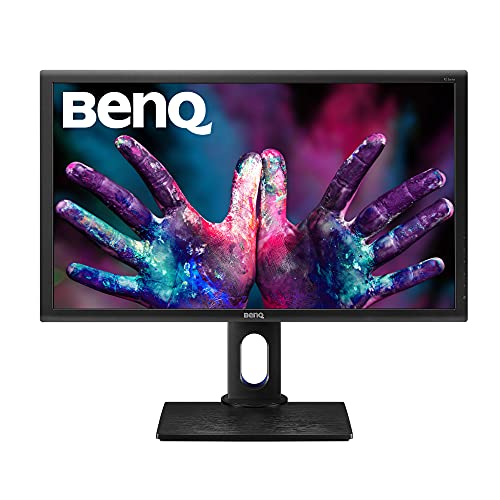 BenQ PD2700Q - Monitor Profesional para Diseñadores de 27" 2K QHD, 2560x1440, IPS, 100% Rec.709/sRGB, 10 bits, CAD/CAM, HDMI, DP, USB, Altura ajustable, Eye-care, Flicker-free, Antireflejo, Negro