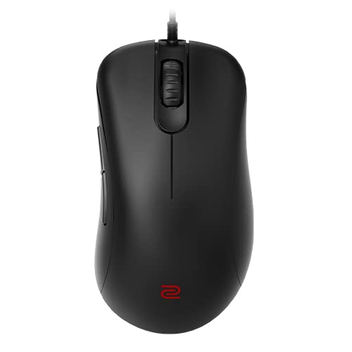 BenQ Zowie EC2-C Ergonomic Gaming Mouse for Esports | Paracord Cable & Mouse Wheel with 24 Levels | Matte Black Coating | Medium Design