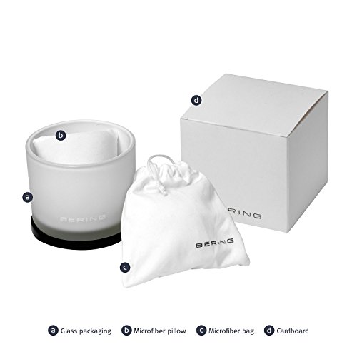 BERING Reloj Analógico Classic Collection para Unisex de Cuarzo con Correa en Acero Inoxidable y Cristal de Zafiro 13338-077