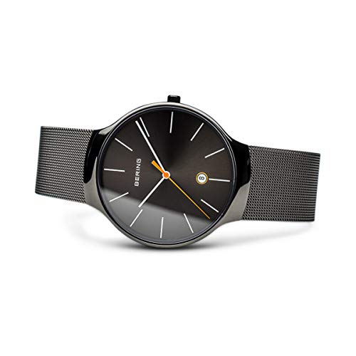 BERING Reloj Analógico Classic Collection para Unisex de Cuarzo con Correa en Acero Inoxidable y Cristal de Zafiro 13338-077