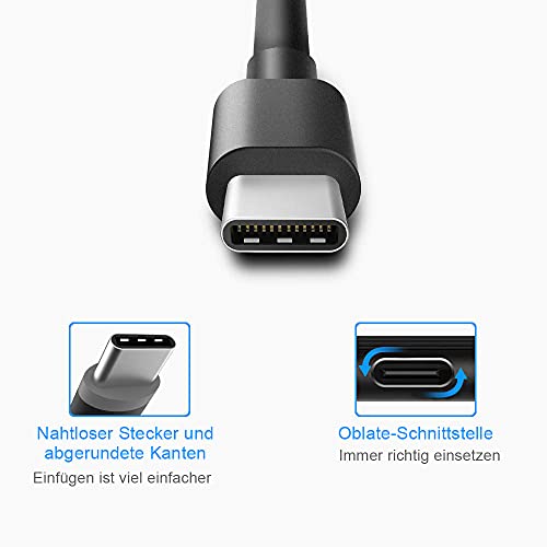 BERLS Cargador para Nintendo Switch/NS Switch, 15V 2.6A USB Tipo C, Carga Rápida Adaptador de Corriente, Compatible con Modo TV Control Dock Smart Phone HDMI Adapter Laptop & Tablet (6ft Cable)