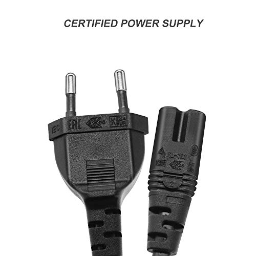 BERLS(Certificación VDE) 1.5m Cable AC de Alimentación, C7 Cable Corriente para TV Samsung, LG, PS4, PS3, Xbox One S, Radio, Altavoz, Subwoofer, Impresoras, BLU-Ray, CD y DVD, Television