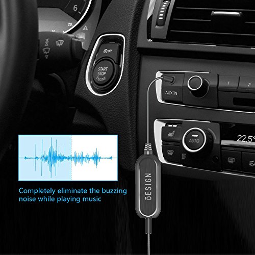 Besign Aislador para el Ruido de Circuito Puesto a Tierra para el Sistema de Audio de Coche/Altavoz de casa con el Cable de Audio de 3,5mm
